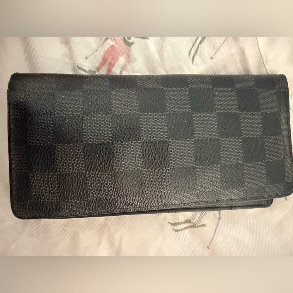 Louis Vuitton Black Checkered Wallet